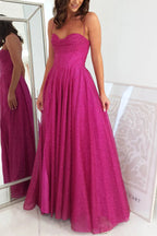Glitter Cowl Neck Corset Bodice Spaghetti Strap Pleated High Split Pocketed Maxi Gown