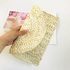 Corn Husk Straw Bag Clutch Bag Handmade Eco Friendly