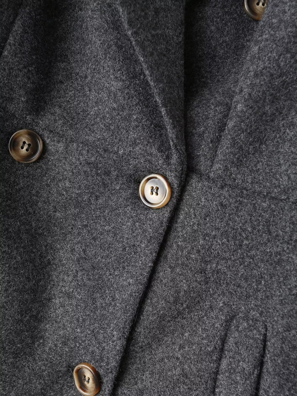 Woolen Double Breasted Coat