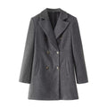 Woolen Double Breasted Coat