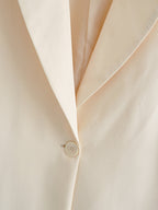 Solid Color Split Vest Blazer