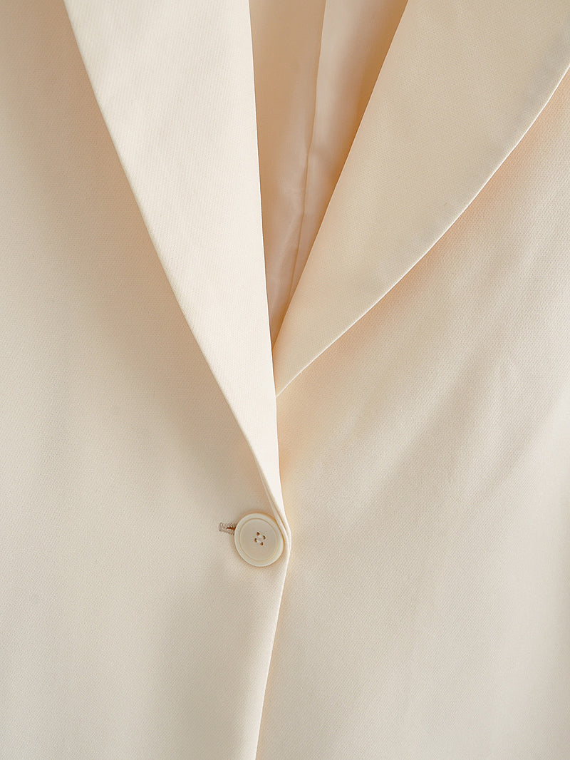 Solid Color Split Vest Blazer