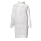 Lina Turtleneck Knitted Sweater Mini Dress