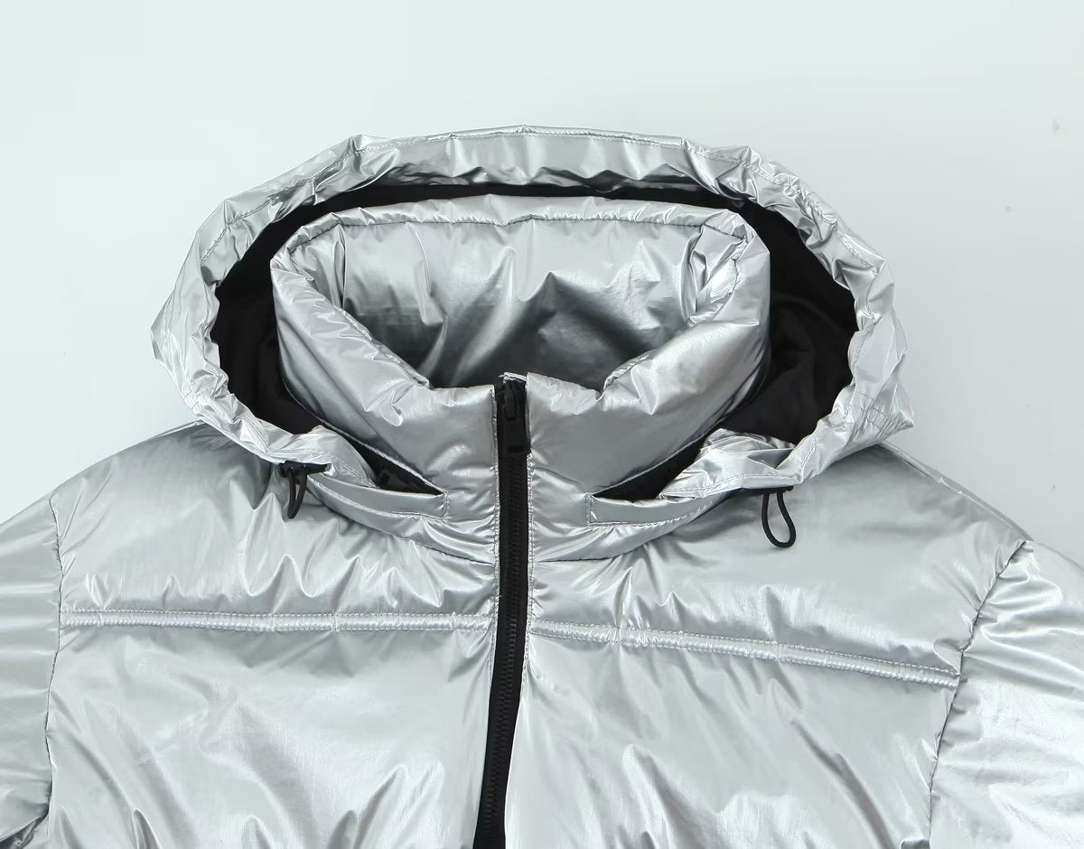 Metal Cotton Short Thick Jacket