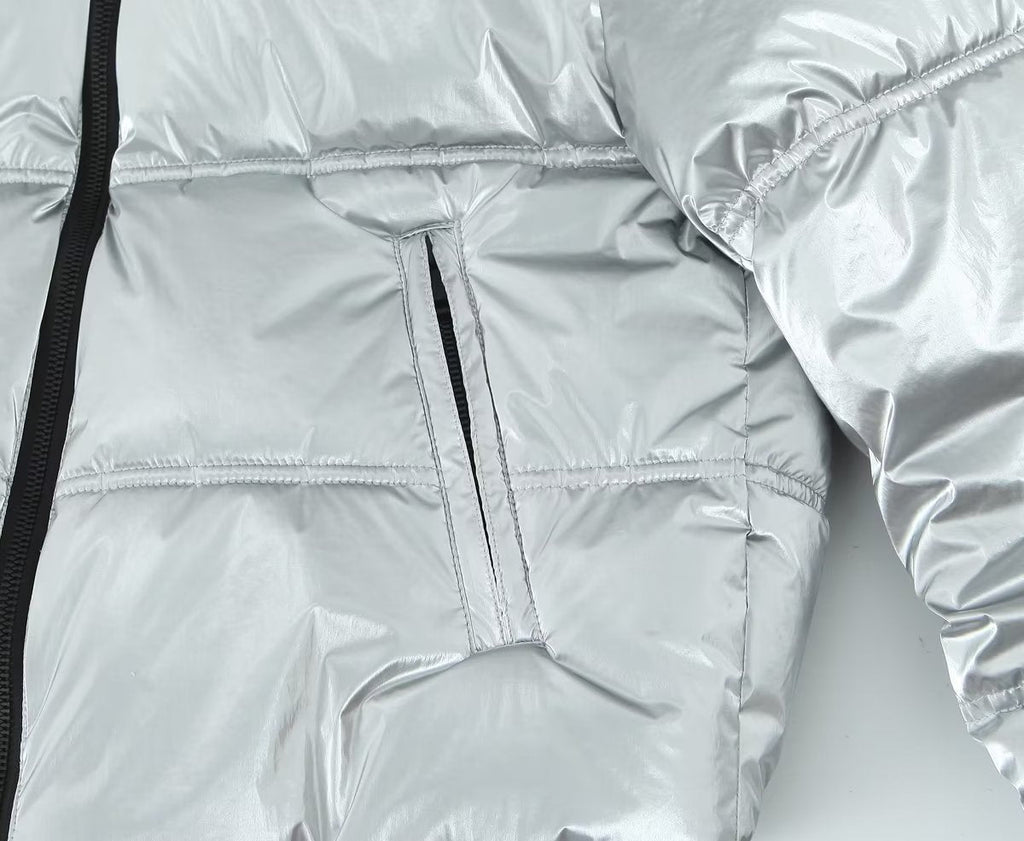 Metal Cotton Short Thick Jacket