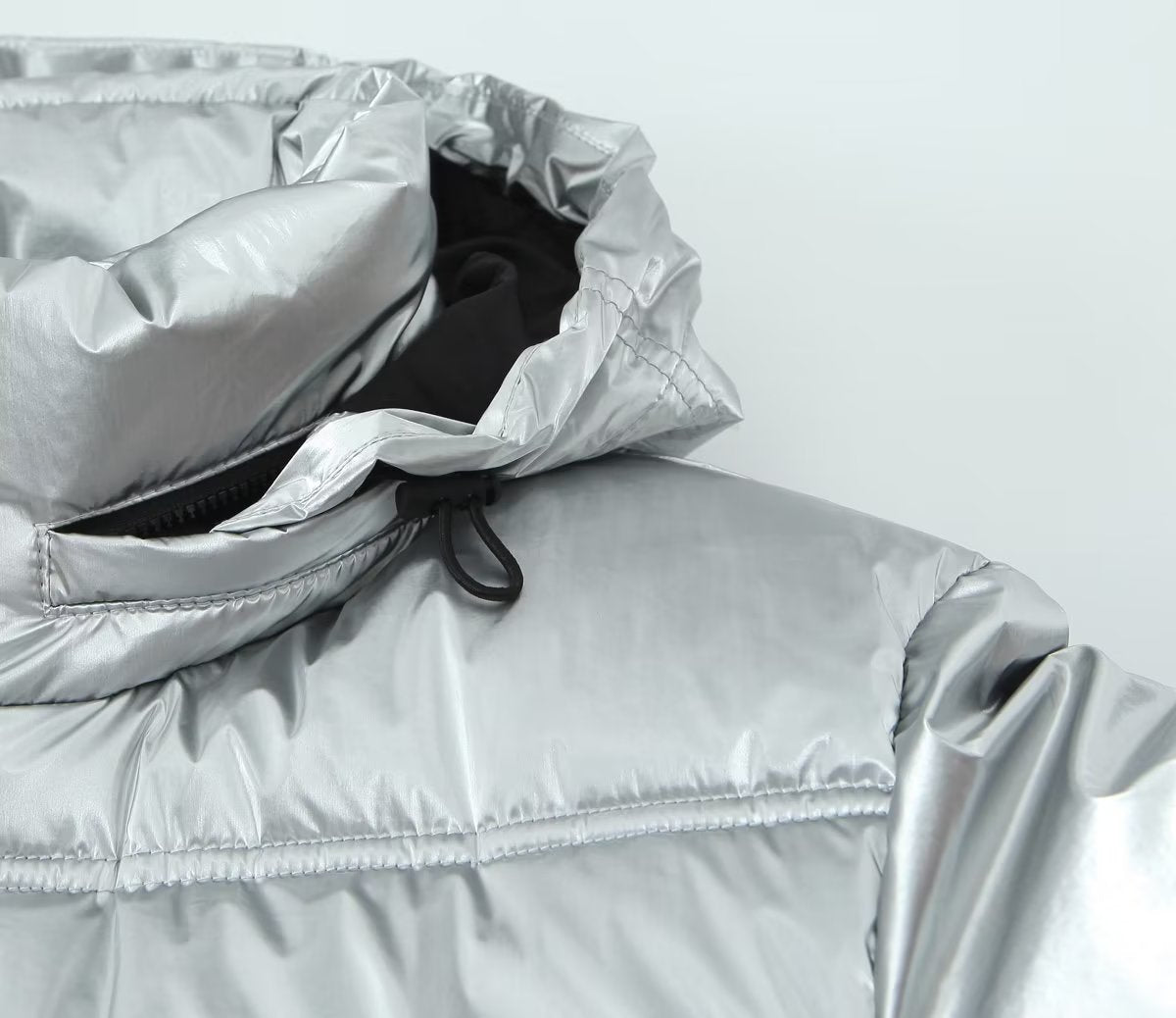 Metal Cotton Short Thick Jacket