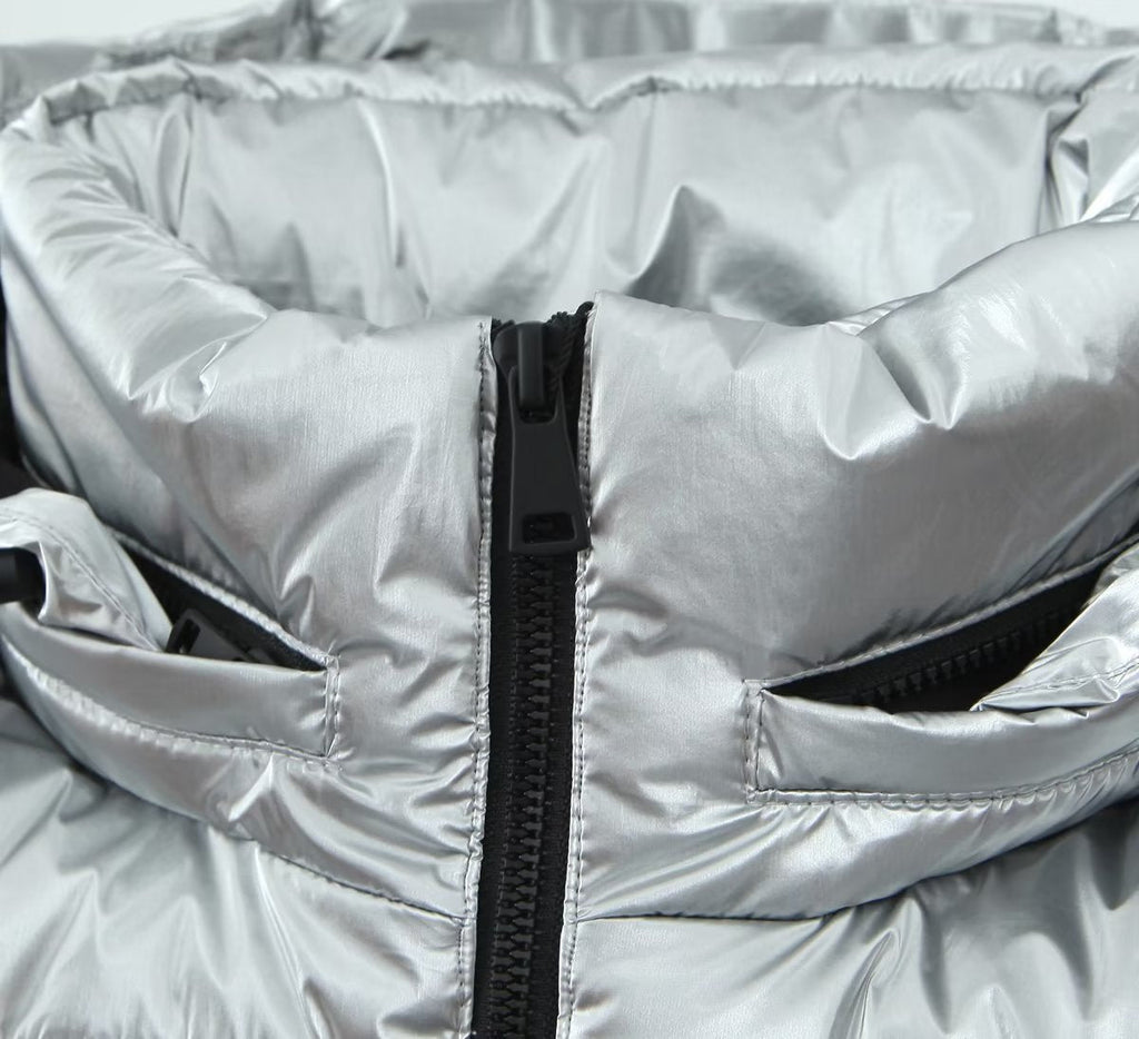 Metal Cotton Short Thick Jacket