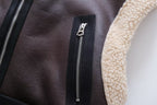 Faux Shearling Short Vest Jacket