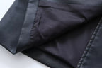 Leather Slim Mid-Length Trench Coat