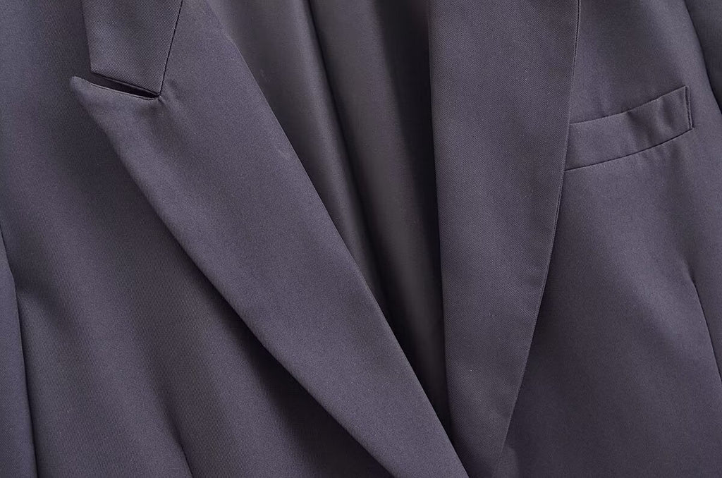 Blended Minimalist Overcoat Jacket