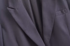 Blended Minimalist Overcoat Jacket