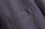 Blended Minimalist Overcoat Jacket