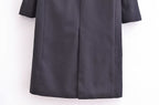 Blended Minimalist Overcoat Jacket