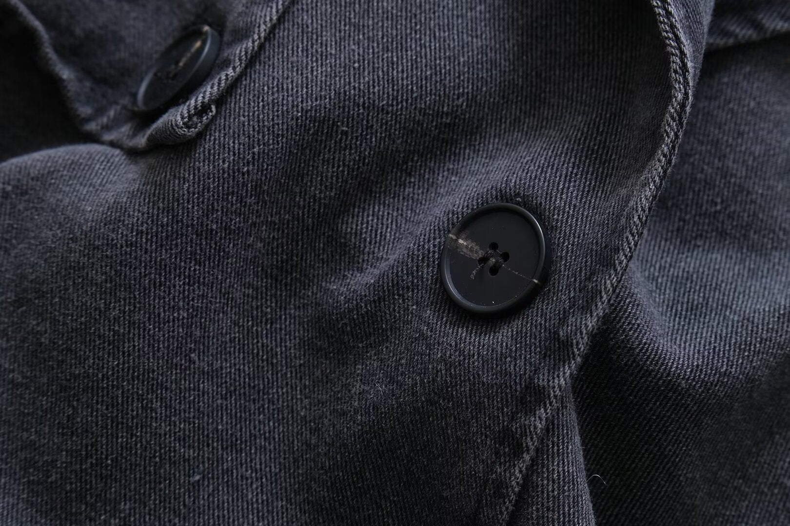 Denim Baggy Trench Coat
