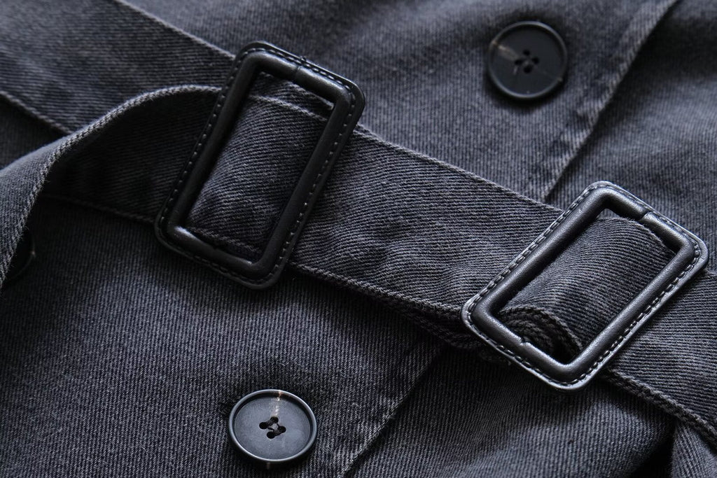Denim Baggy Trench Coat