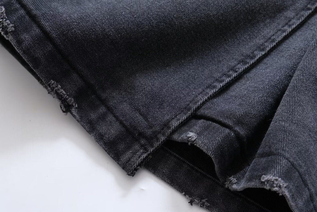 Denim Baggy Trench Coat