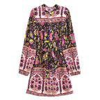 A Line Printed Maxi Dress