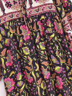 A Line Printed Maxi Dress