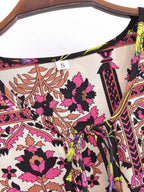 A Line Printed Maxi Dress