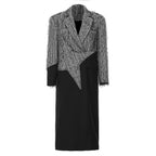 Contrast Color Star Trench Coat
