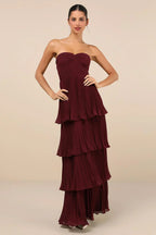 | Strapless Maxi Dress