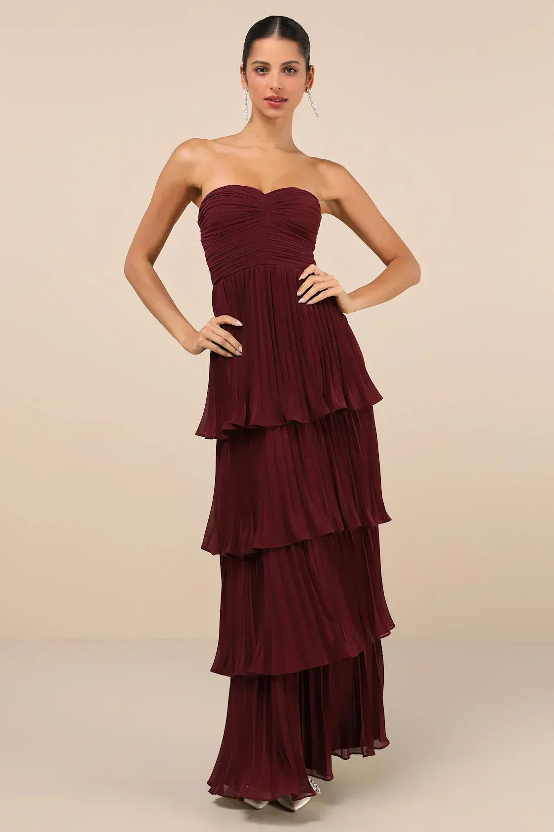 | Strapless Maxi Dress