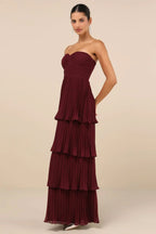 Valeria Boutique Strapless Maxi Dress Evening Wear Edit