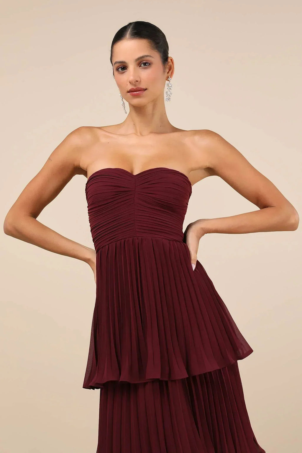 | Strapless Maxi Dress
