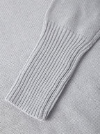 Solid High Neck Loose Sweater