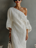 | Ivory Linen Dress