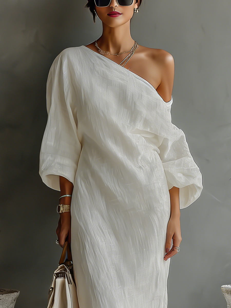 | Ivory Linen Dress