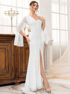 Sexy Slim-fit Fishtail Banquet Slit Evening Dress Maxi Dresses