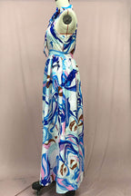Erika Minimalist French Style Floral Chiffon Dress Evening Wear Edit