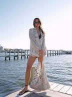 Printed Vacation V-neck Shirt Shorts Set 2-piece Sets