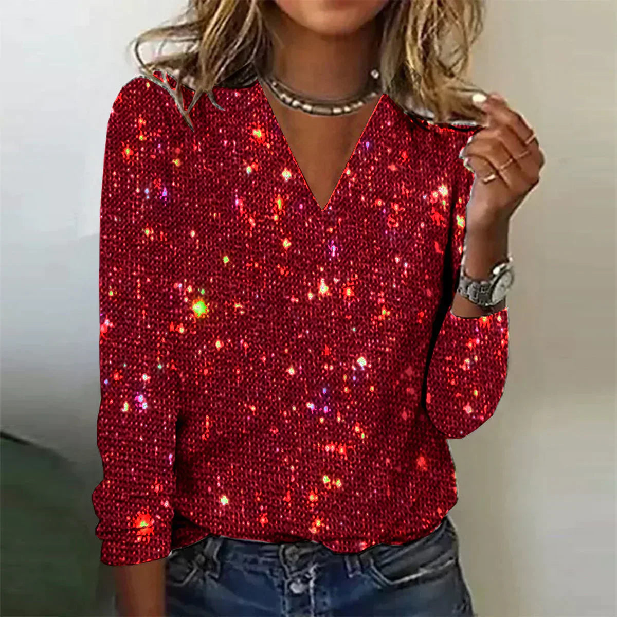 | Light V-neck sweater