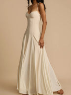 Big Swing Solid Color Lazy Temperament Maxi Dresses