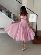 Mesh Splicing Waist Big Swing Maxi Dresses