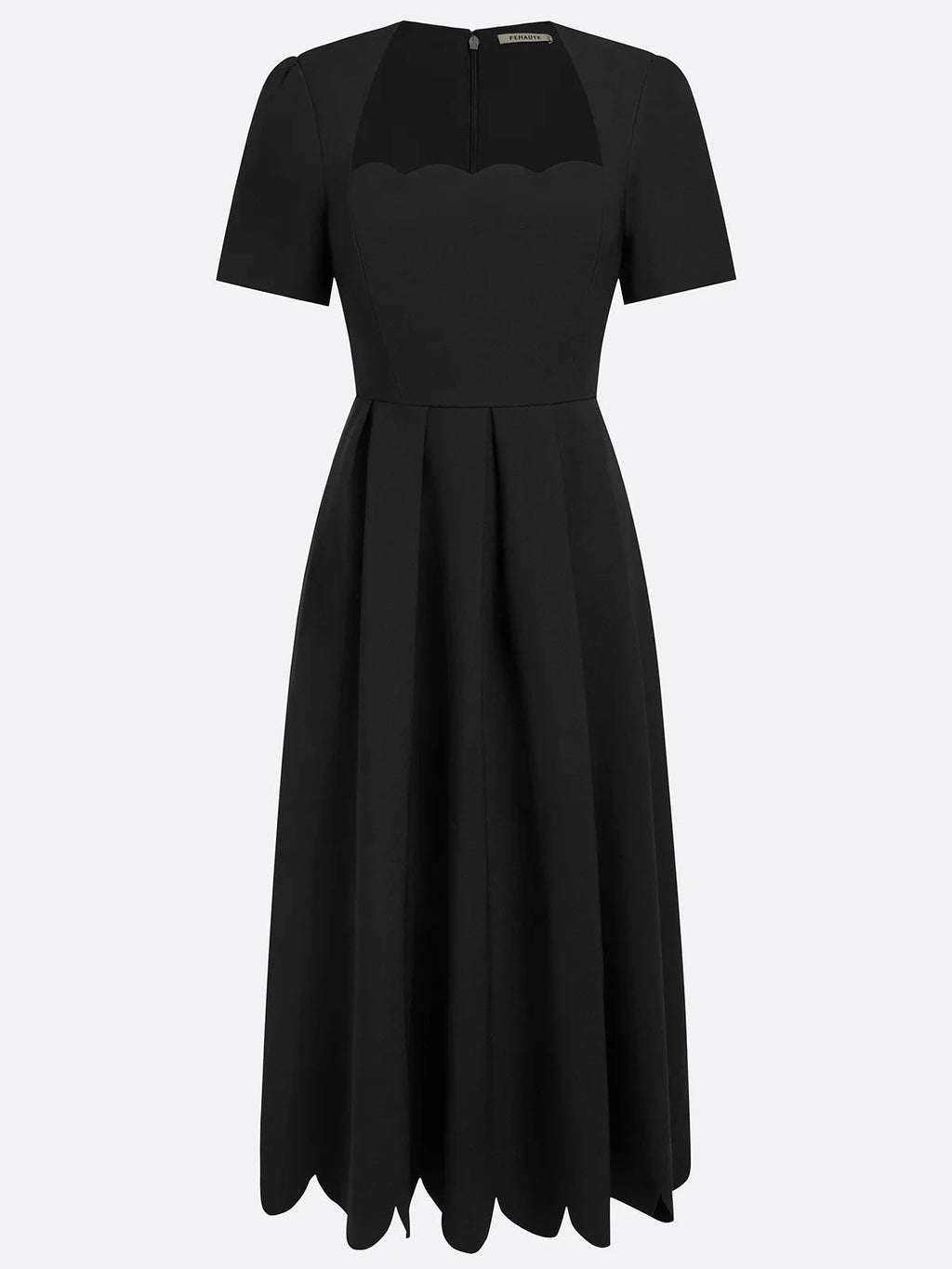 Floral Print Square Neck Midi Dress