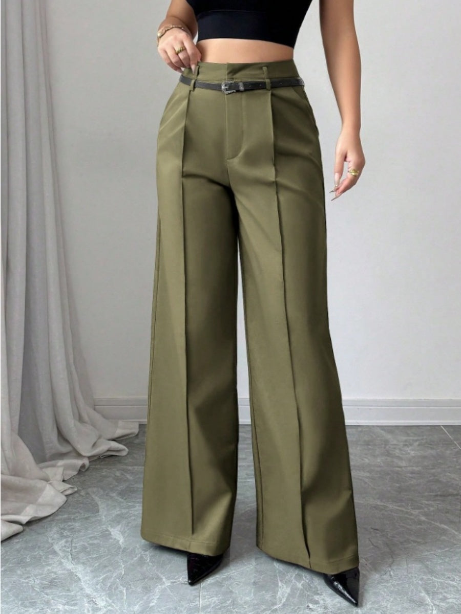 Straight-fit Suit Commuting Pocket Pants