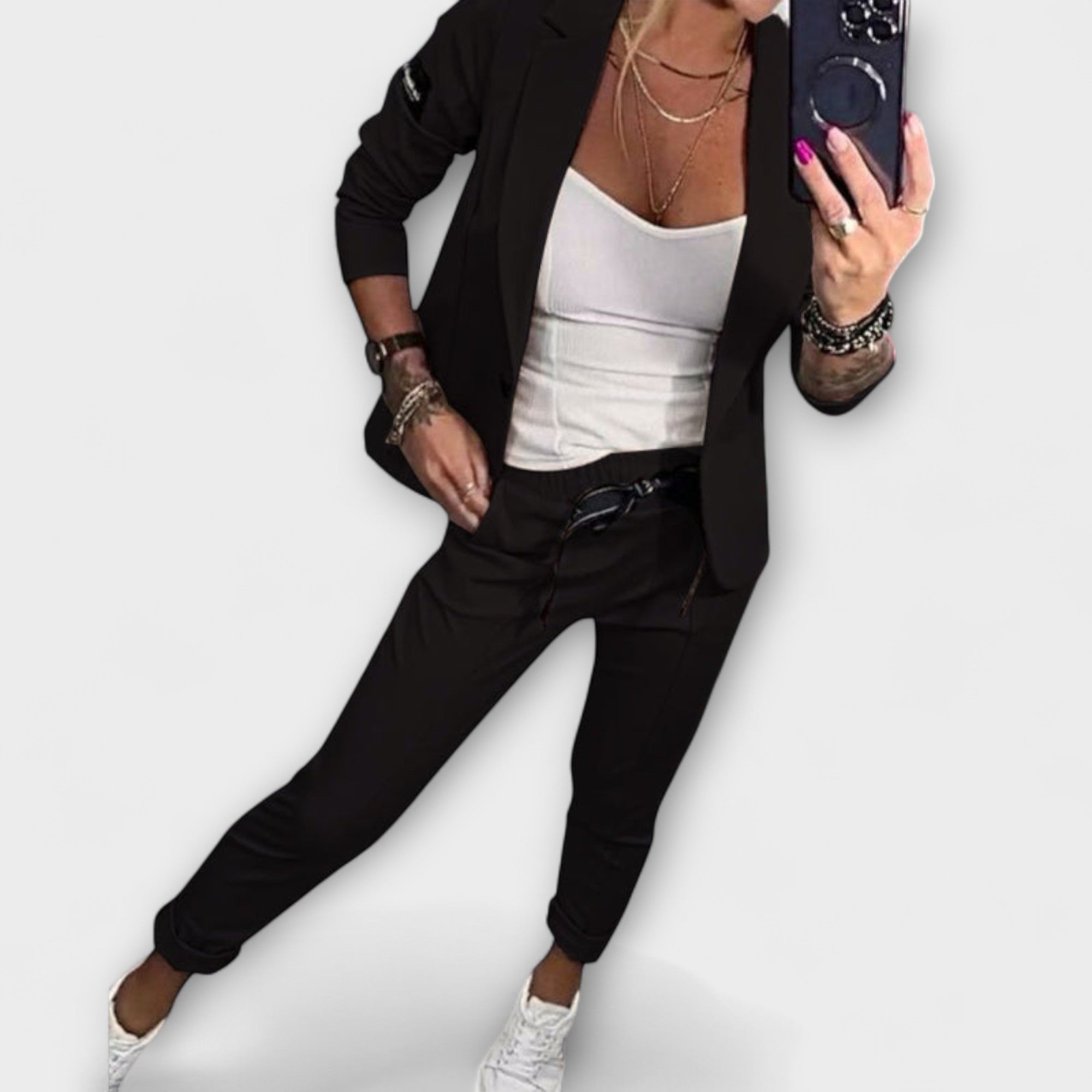 | Set of Top, Jacket, and Pants