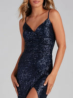 Liber Summer Women's Sequins Maxi Dresses
