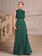 Sequins Crimp Banquet Formal Dress Party Wedding Backless Maxi Dresses