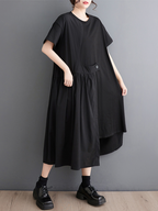 You're My Destiny Round Neck A-line Dress