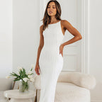 Sol Minimalist Shirt Dress with Water Wave Texture Premium Wardrobe Essential