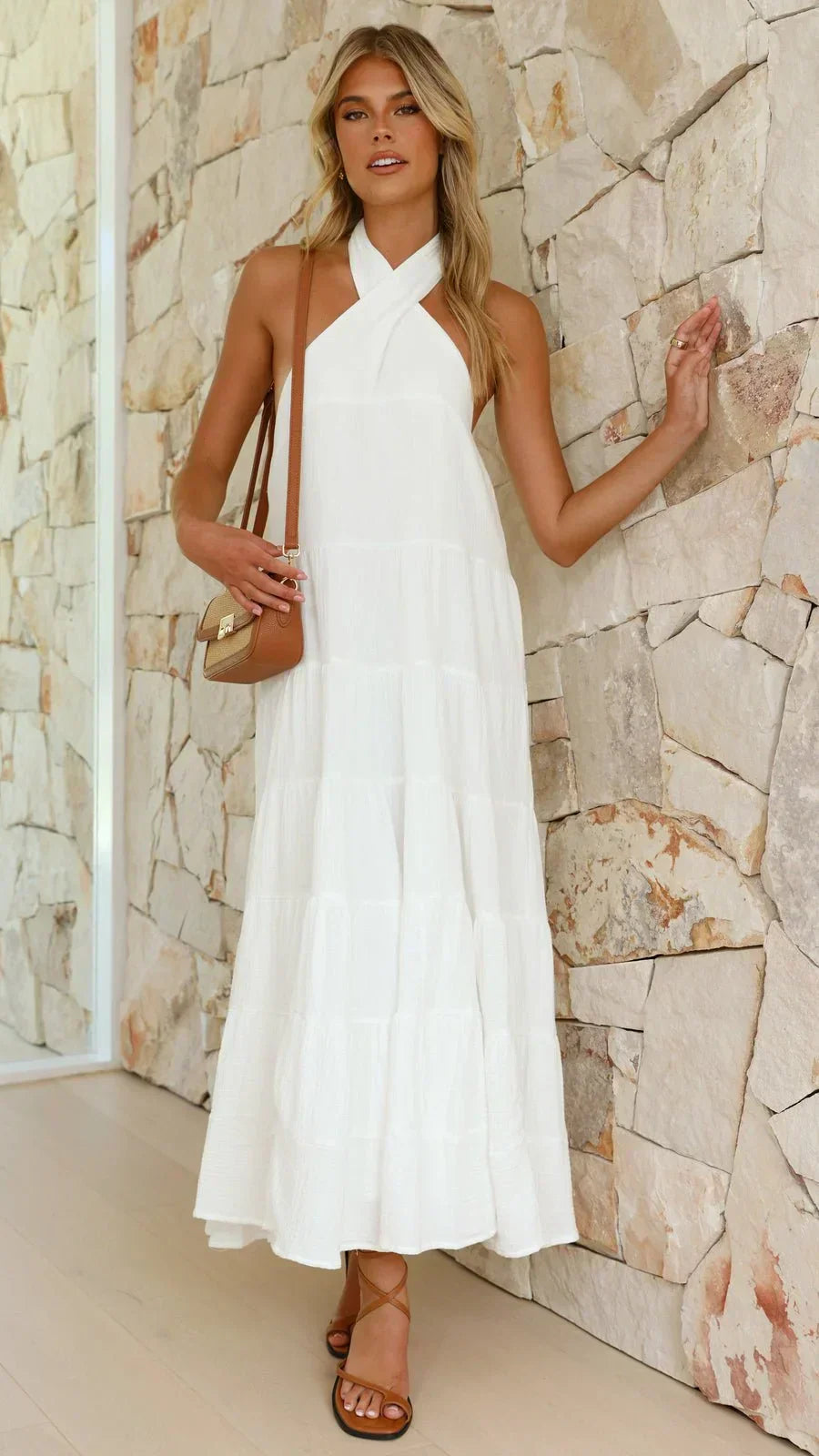 Gardenia Statement Wide Dress Evening Wear Edit