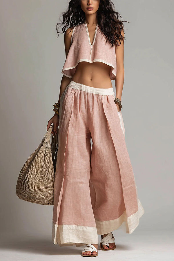 Effortless Summer Linen Matching Set