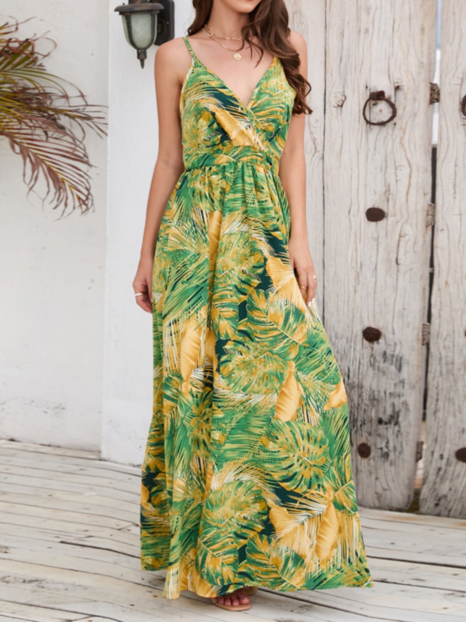 Floral Print Bohemia Camisoles Maxi Dresses