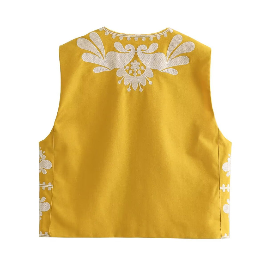 Embroidered Vest