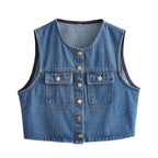 Casual Denim Vest