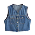 Casual Denim Vest